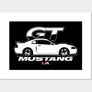 New Edge 1999-2004 Ford Mustang GT Side Posters and Art